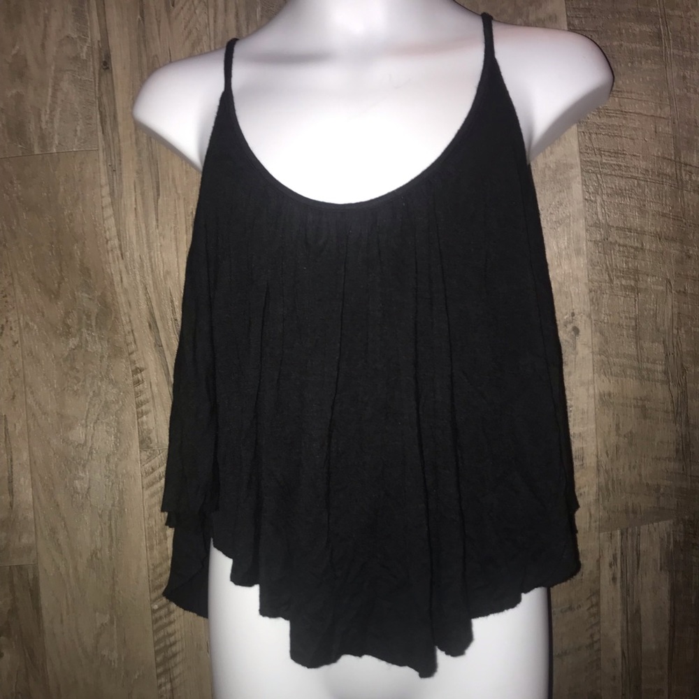 Banana Lemon Black Crop Top